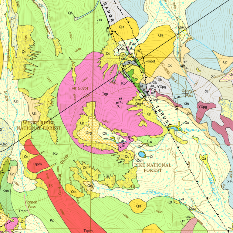 Of 17 06 Geologic Map Of The Boreas Pass Quadrangle Park And Summit Counties Colorado Colorado Geological Survey