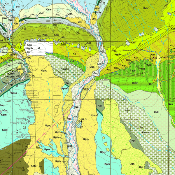 OF-18-04 Geologic Map of the Florence Quadrangle, Fremont County, Colorado (detail)