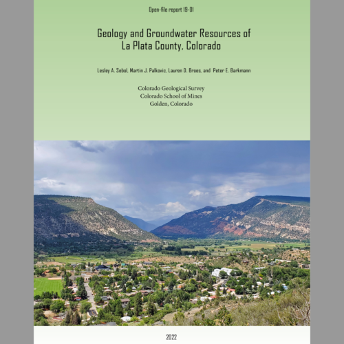 OF-19-01 Geology and Groundwater Resources of La Plata County, Colorado