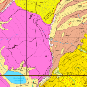 OF-19-05 Geologic Map of the Hells Kitchen Quadrangle, Delta and Mesa Counties, Colorado (detail)