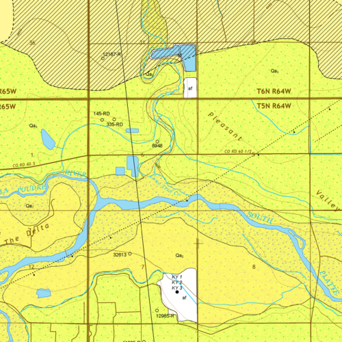 OF-20-06 Geologic Map of the Kersey Quadrangle, Weld County, Colorado (detail)