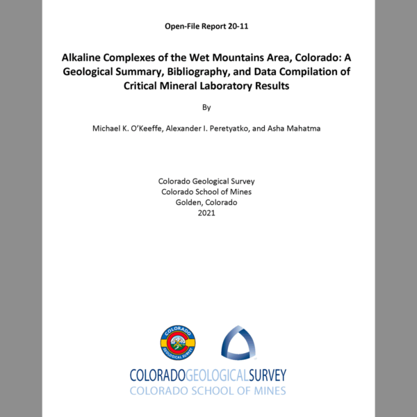OF-20-11 Alkaline Complexes of the Wet Mountains Area, Colorado: A Geological Summary, Bibliography, and Data Compilation of Critical Mineral Laboratory Results