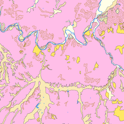 OF-22-15D Digital Compilation of Surficial Geology of the Meeker 30x60 Minute Quadrangle, Garfield, Moffat, Rio Blanco, and Routt Counties, Colorado (detail)