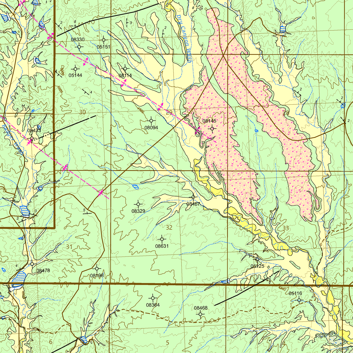 OF-23-01 Geologic Map of the Badger Wash Quadrangle