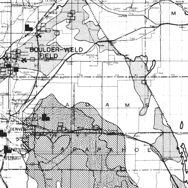 OF-77-01 Preliminary Investigation and Feasibility Study of Environmental Impact of Energy Resource Development in the Denver Basin (detail)