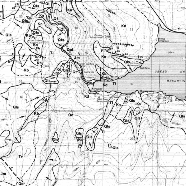 OF-80-06 Geology for Land-Use Planning in the Green Mountain Reservoir Area, Summit County, Colorado (detail)