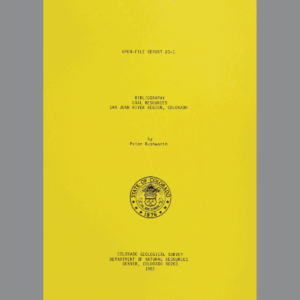 OF-83-01 Bibliography of Coal Resources, San Juan River Coal Region, Colorado