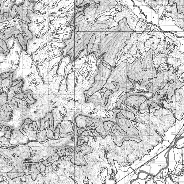 OF-85-01 Surficial Geology, Geomorphology, and General Engineering Geology of Parts of the Colorado River Valley, Roaring Fork River Valley, and Adjacent Areas, Garfield County, Colorado (detail)