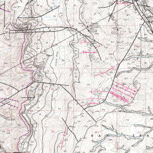 OF-98-04 Geologic Map of the Cameron Mountain Quadrangle, Chaffee, Park, and Fremont Counties, Colorado (detail)