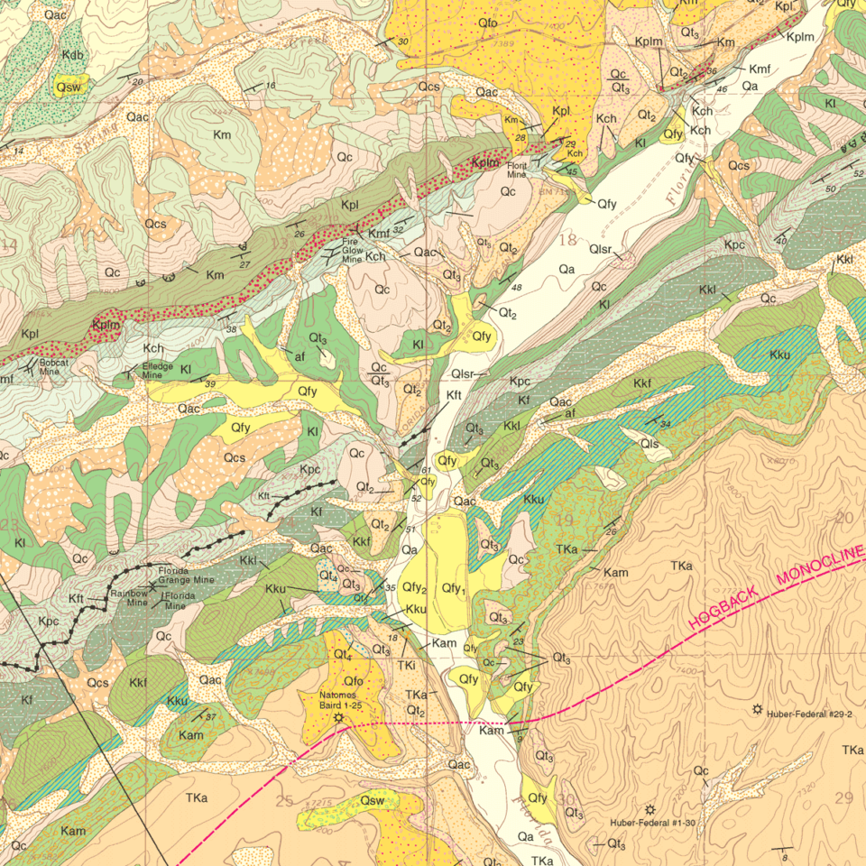 OF-99-06 Geologic Map of the Durango East Quadrangle, La Plata County ...