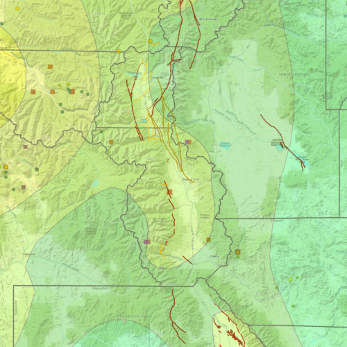 ON-006-15M Colorado Earthquake and Fault Map