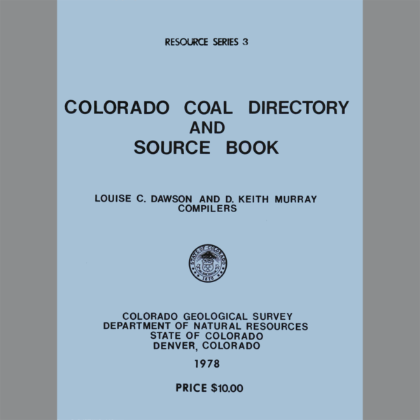 RS-03 Colorado Coal Directory and Source Book 1978