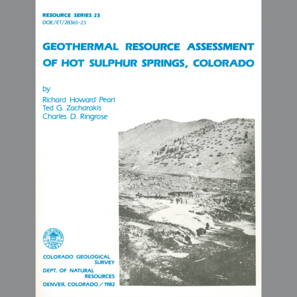 RS-23 Geothermal Resource Assessment of Hot Sulphur Springs, Colorado