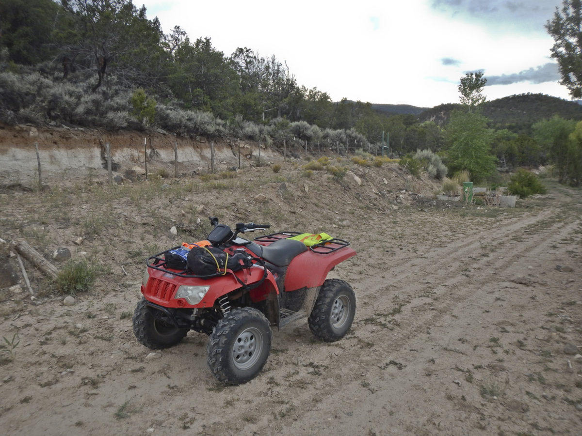 Different transport means different preparation. Hells Kitchen quadrangle, Grand Mesa, Colorado, September 2018. Photo credit: Jon White for the CGS.