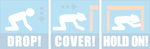 The Great Colorado ShakeOut - Drop-Cover-Hold On!