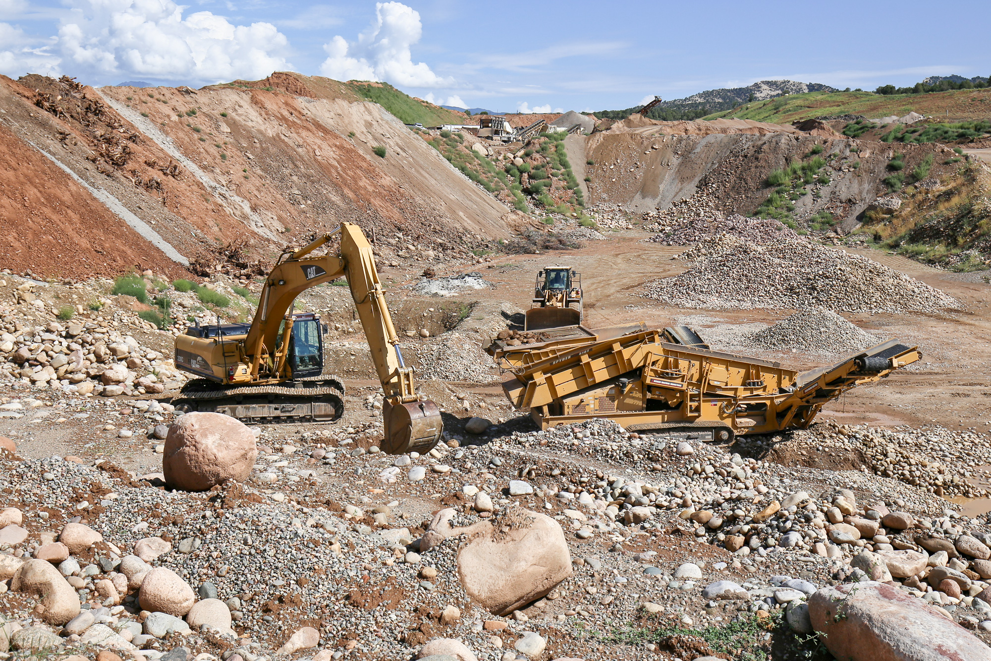 Aggregate quarry near Durango, Colorado. Photo credit: Mike O'Keeffe for the CGS.