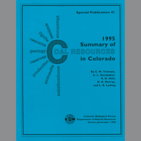 SP-41 1995 Summary of Coal Resources in Colorado