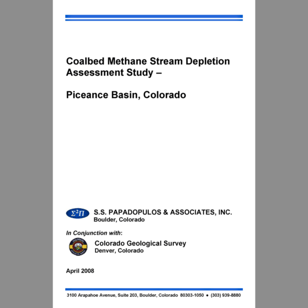 WAT-2008-01 Coalbed Methane Stream Depletion Assessment Study – Piceance Basin, Colorado